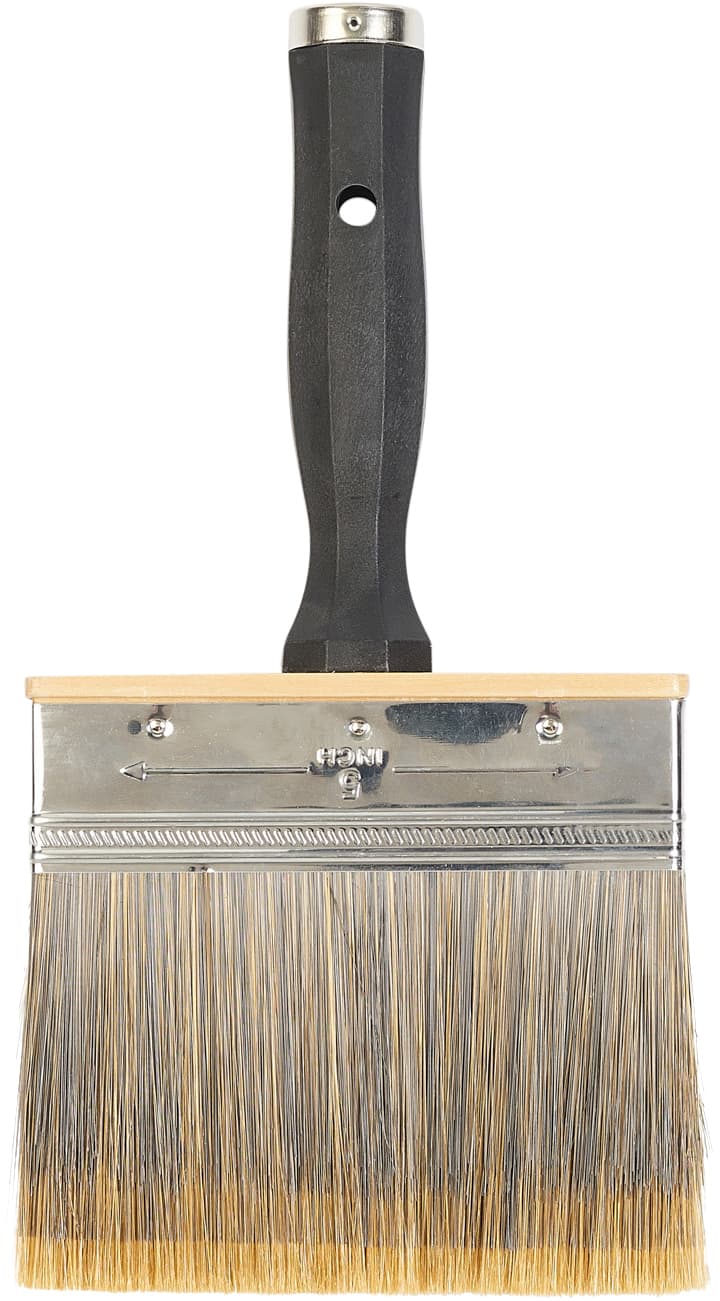 Synthetic stain brush 5 inch 125mm with threaded handle for applying Ready Seal