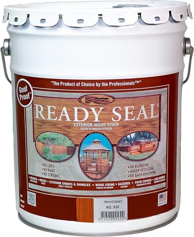 Ready Seal Mahogany 5 gallon deck and fence stain pail